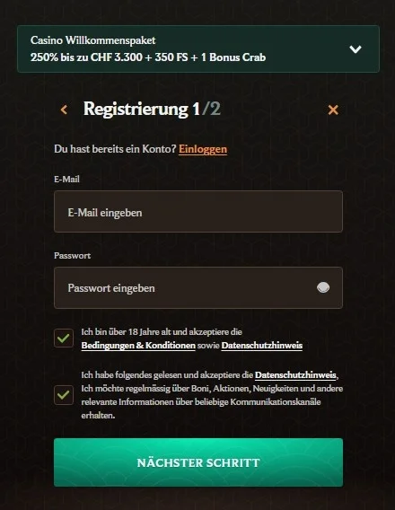 Crownplay casino registrieren
